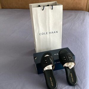 Cole Haan black sliders size 6.5B worn in house only for fit.